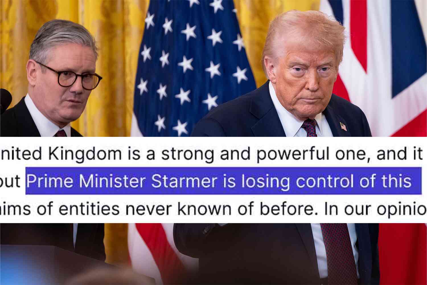 Trump just issued a major warning to Iran (and the UK?)