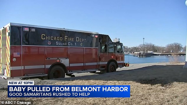 Cundiff, 30, was walking near Belmont Harbor around 3pm Wednesday when he heard a woman screaming