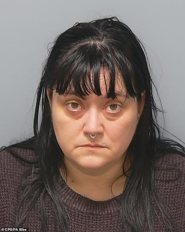 Hayley Bell (pictured) ,42, and Elkin ran a subpar funeral directors where bodies were stored in conditions as warm as 15C when they should have been stored at 4C in order to 'reduce the running costs of the business'