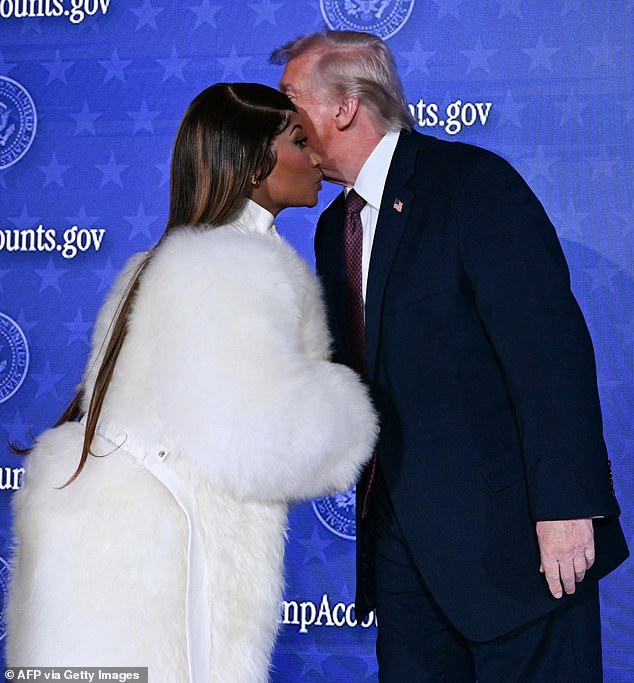 The unlikely duo have become firm friends since Minaj abandoned her previously Democrat leaning views