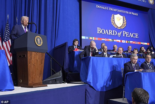 More than 20 world leaders attended the Board of Peace meeting in-person, and others of the nearly 50 nations on the board joined virtually