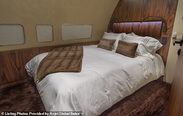 Kristi Noem's $70m luxurious private ICE jet sparks scandal: Stunning image shows mile-high bedroom