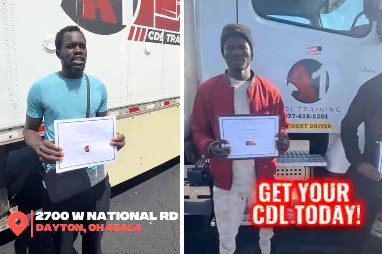 Check out this CDL training company in Ohio that scrubbed its TikTok after being exposed