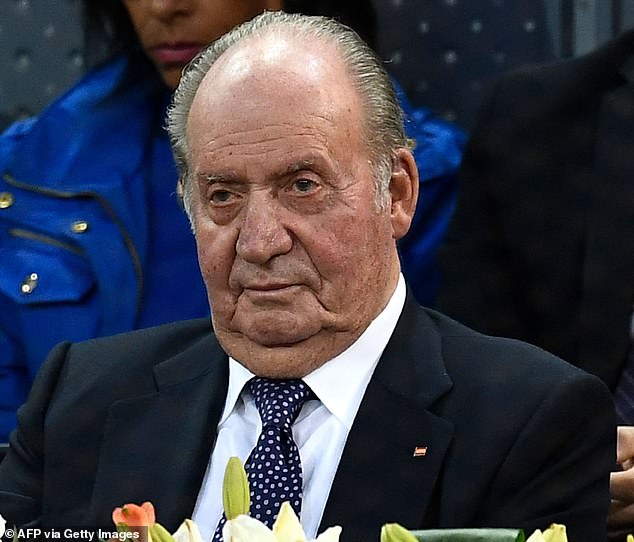 Exiled former Spanish King Juan Carlos (pictured in 2019) abdicated in 2014 in favour of his son Felipe VI and has been living since 2020 in the Middle East