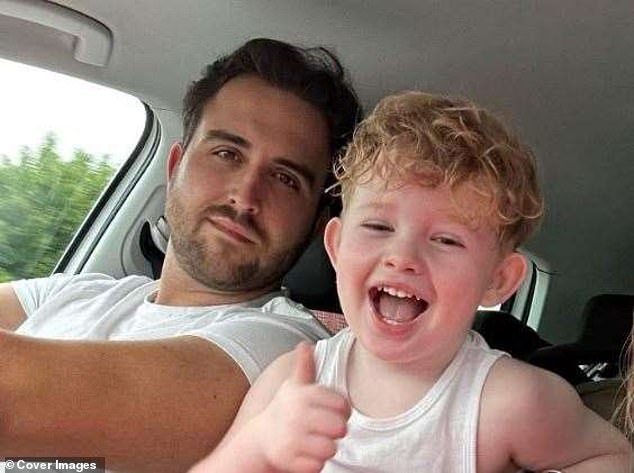 Lovell Mahon (right, pictured with his late son Peter) suffered multiple fractures and brain trauma in the crash, leaving him unlikely to walk again