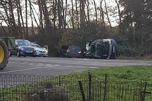 Prince Philip left two people requiring hospital treatment after his Land Rover rammed into a Kia near the Sandringham estate in Norfolk in January 2019