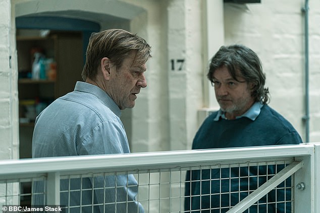 Sean Bean (left) and Brian McCardie (right) in the BBC's hit TV prison drama Time