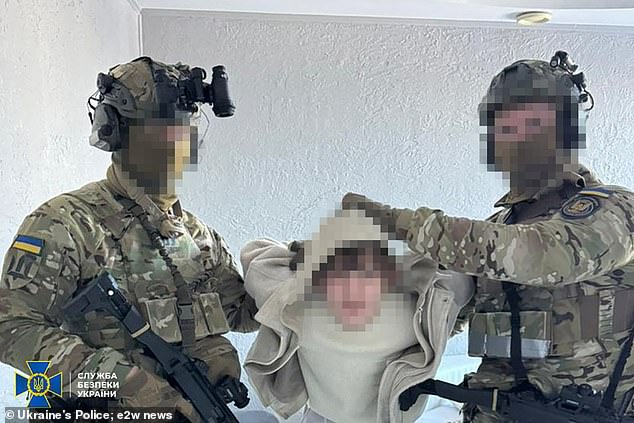 Putin 'hit squad plotting to kill public figures and senior military figures for £75,000 a head' is dramatically seized in Ukraine