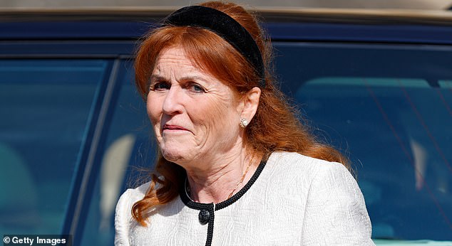 WINDSOR, UNITED KINGDOM - APRIL 20: (EMBARGOED FOR PUBLICATION IN UK NEWSPAPERS UNTIL 24 HOURS AFTER CREATE DATE AND TIME) Sarah Ferguson, Duchess of York attends the traditional Easter Sunday Mattins Service at St George's Chapel, Windsor Castle on April 20, 2025 in Windsor, England. (Photo by Max Mumby/Indigo/Getty Images)