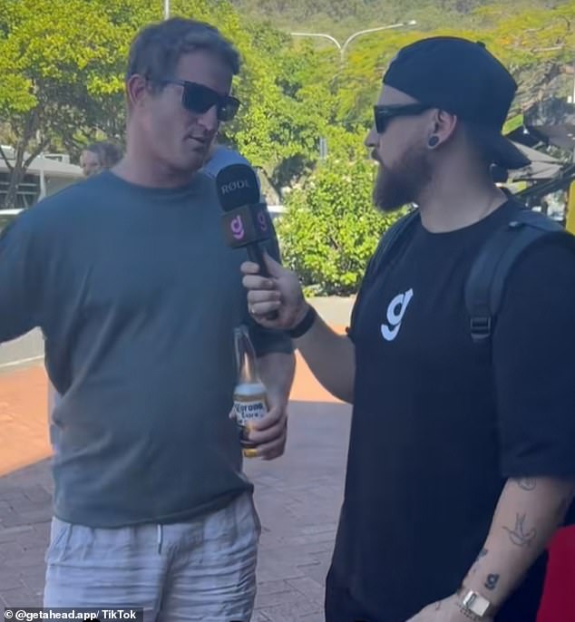 Mr Tweedy said his job can be isolating but that he is proud to work in a sector that is the 'backbone' of Australia