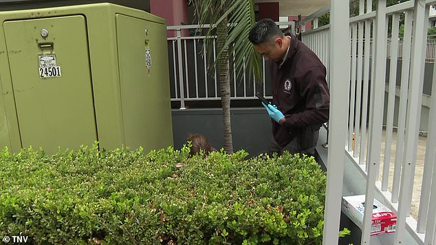 Forensic officers spent the night gathering evidence at the Liverpool unit complex