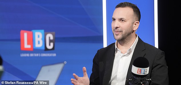 Green Party leader Zack Polanski takes part in his first phone-in on LBC, from the Millbank Studios in Westminster, central London. Picture date: Wednesday February 18, 2026. PA Photo. Photo credit should read: Stefan Rousseau/PA Wire