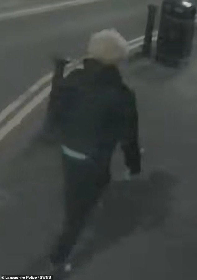 Moment ex-boss dons blonde wig to set fire to Indian restaurant in revenge attack as he is jailed for more than seven years