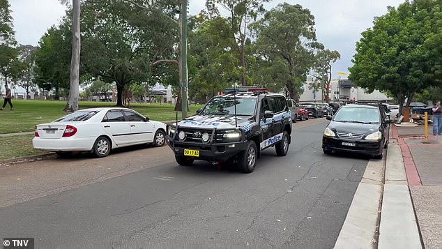A man was arrested 5km away and taken to Cabramatta Police Station, where inquiries are ongoing.