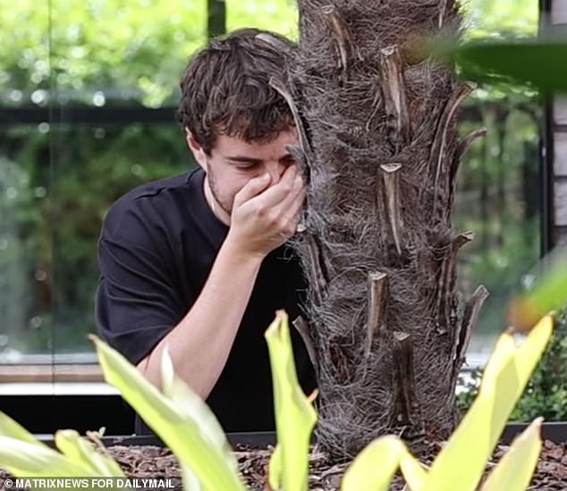 Groom Jay Fink was close to tears after learning he too was a victim of the nasty messages that went viral on social media