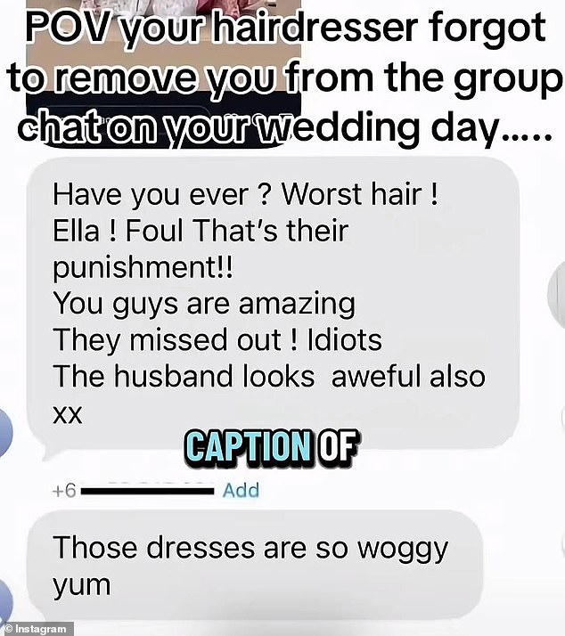 The nasty messages found their way to TikTok and have since gone viral