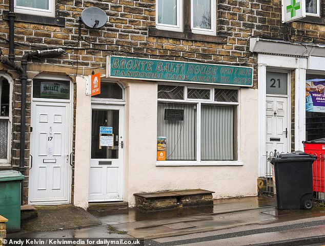 Even the local curry house in Haworth is called the Bronte Balti (pictured) and by the end of the day Molly had visited a number of the village's curiosity and gift shops