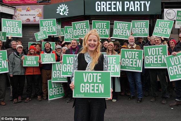The Green Party's Brexit-mocking, eco-zealot candidate in Gorton and Denton... who drives a petrol car, owns TWO homes and has a taste for globetrotting holidays