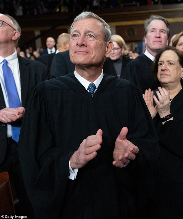 The president has made it clear he's going to war with Conservative Chief Justice John Roberts, who he said was 'unpatriotic' and is a 'disloyal' member of the Court for voting against his policy
