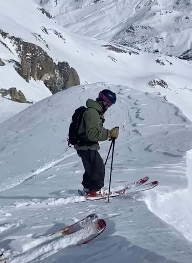 'Miracle' in the Alps: Moment Brit skier, 23, is swept away in 1,300ft avalanche before friends dig through 7ft of snow to save his life with minutes to spare near top French mountain resort
