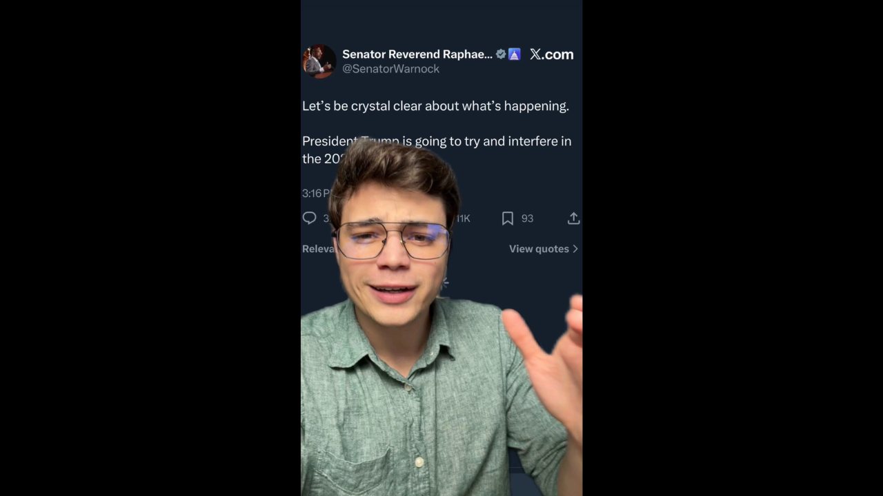 Victor Reacts: Democrat Senator Warnock Makes the Case for Voter ID (VIDEO)