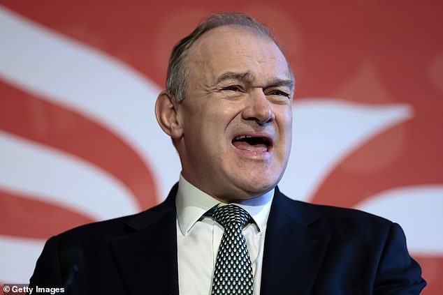 Ed Davey hits out at Nigel Farage saying Reform 'shares Trump's admiration of Putin' as Lib Dem leader bids to fire up his party