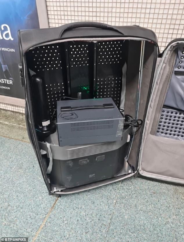 The scam was perpetrated using 'SMS blasters' concealed in suitcases that pinged nearby mobile phones with fraudulent texts