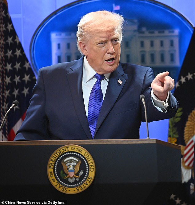 Trump is mercilessly mocked over his global tariff meltdown as Emmanuel Macron and Gavin Newsom savagely troll president