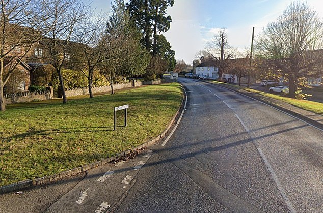 High Street in Chelveston, where Mrs Bird was attacked inside a property