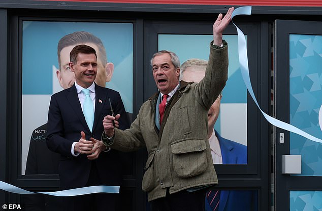 Reform UK's Matt Goodwin launches his campaign in Denton and Gorton with Nigel Farage
