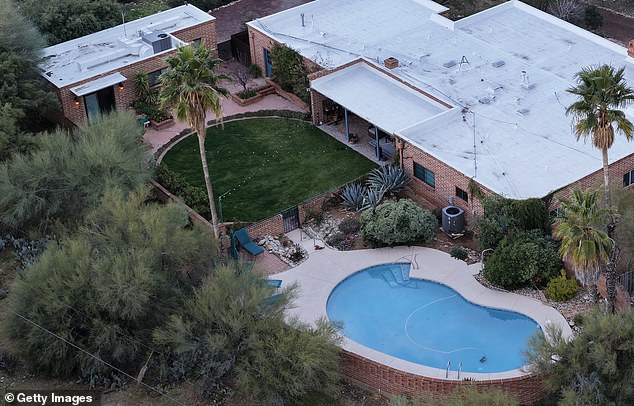 Nancy's home (pictured on Friday) is still a crime scene and investigators have searched it multiple times since her disappearance