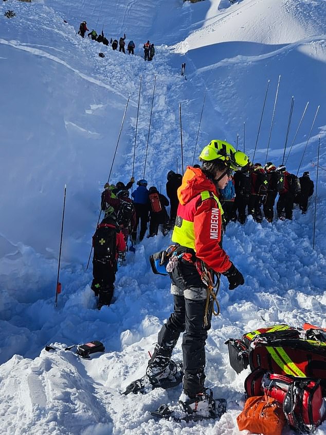 More than 50 people were involved in the search and rescue for Mr Willetts, with ski instructors, mountain guides and a helicopter-deployed dog involved