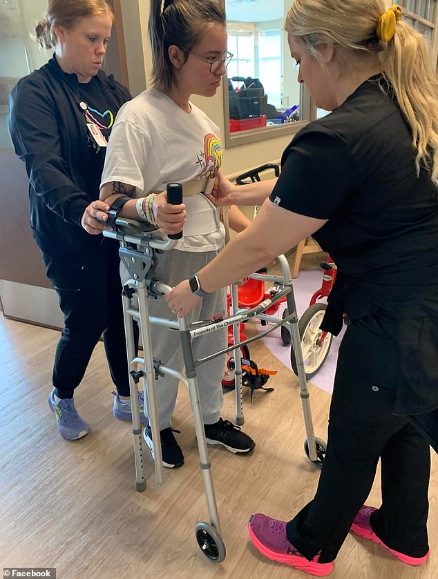 Borrego (pictured) has since been transferred to an outpatient facility. Polston is scheduled to be sentenced in December