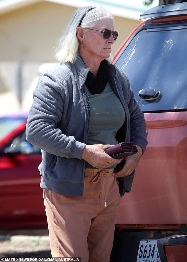 Josie, who began her formal gender transition in the early 2000s, is seen running errands in Peterborough in November