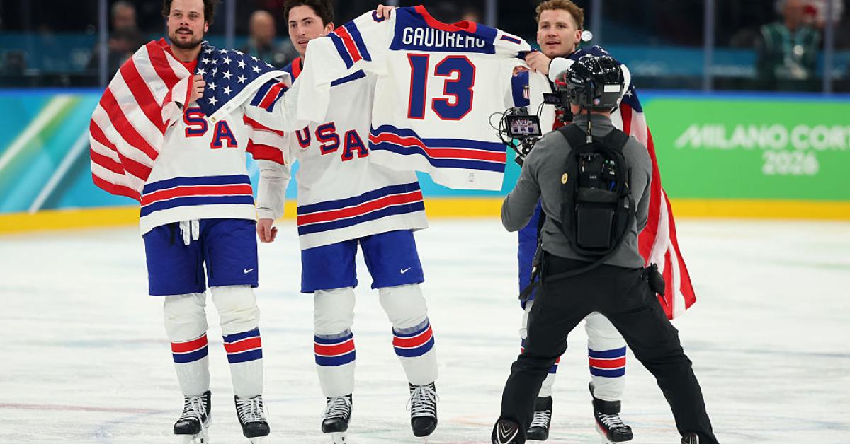 Gold medal-winning USA hockey team honors player Johnny Gaudreau who was tragically killed in 2024