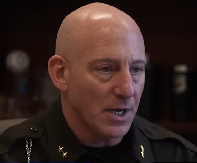 St. Clair County Sheriff Mat King (pictured) said: 'Hagle 'saw his partner go down,' understood he was unresponsive, and made a desperate effort to get him out of the well'