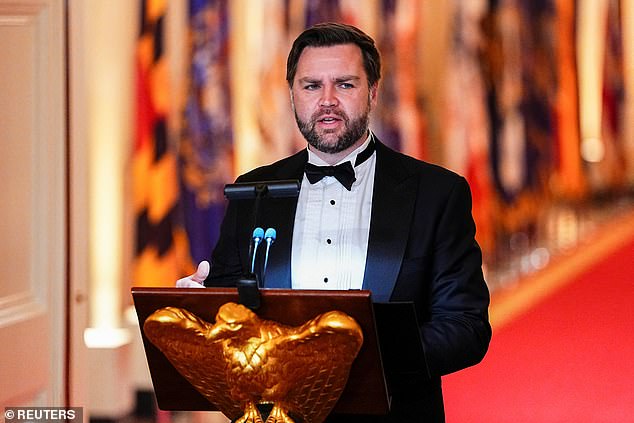 JD Vance addressed the guests at the start of the Governors' Dinner