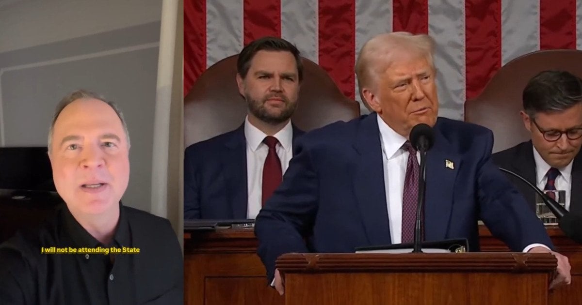 Adam Schiff Says He’s BOYCOTTING President Trump’s State of the Union