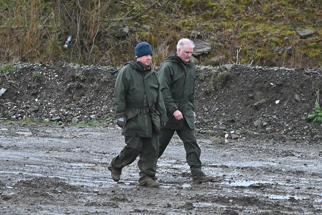 The garda dig on Stephenson Sand and Gravel Quarry continues. A car axel and another item were set aside by Gardai on Saturday. Superintendent Desmond McTiernan (with silver hair) heads up the investigation