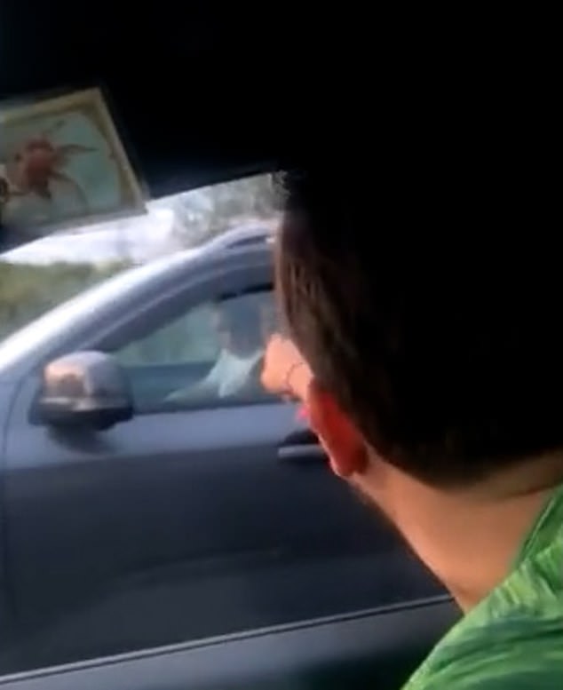 Lovell Mahon (pictured in the green t-shirt) was paralysed in the crash and may never walk again