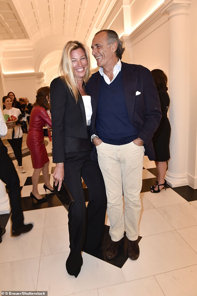 Hundreds of emails released by the United States Department of Justice suggest paedophile Epstein began corresponding with Junkermann in May 2009. Junkermann pictured here with husband, Mr Peretti