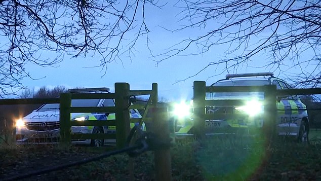 Four police patrol cars were seen arriving at the Sandringham Estate to keep it secure following his arrest