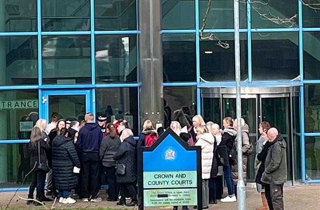 Angry dog owners and animal lovers outside Basildon Crown Court for Rahman's sentencing