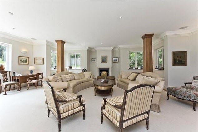 The mansion also has a second entrance hall where the utility and separate changing room are situated