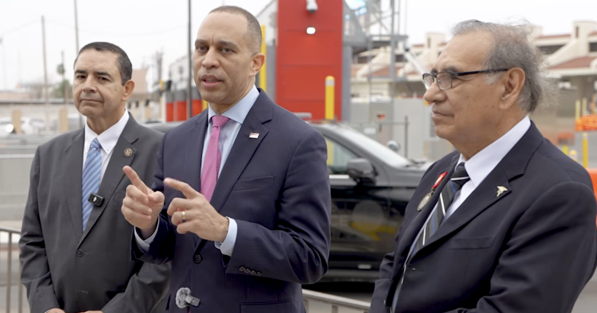 Hakeem Jeffries Suddenly Discovers Border Security as 2026 Panic Sets In (VIDEO)