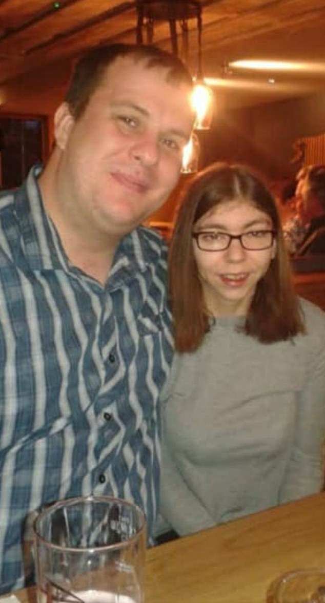 Phillip pictured with his fiancée Jenna March. The couple were due to be married in 2026