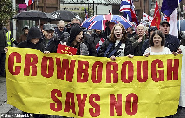 Thousands of residents have held peaceful protests every Sunday since the Home Office announced its plans last October