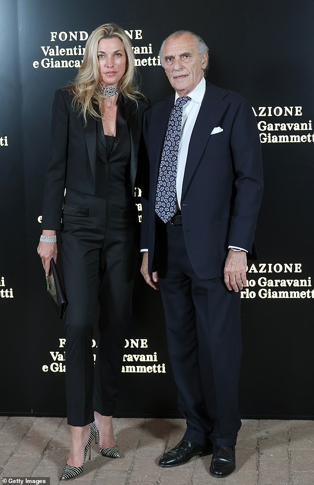 Junkermann (left) married Italian Count Ferdinando Brachetti Peretti (right) in 2017. Mr Peretti is part of a wealthy dynasty that controls the Italian energy giant API