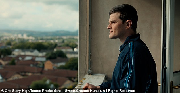 I Swear stars Robert (pictured in the film) as campaigner John and depicts his younger years living in Glasgow, when he was first diagnosed with Tourette's