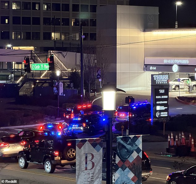 Police quickly descended on the area after mayhem broke out and disrupted locals